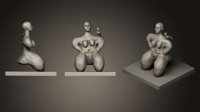 Статуэтки и статуи разные (Звуки тишины, STKR_0680) 3D модель для ЧПУ станка